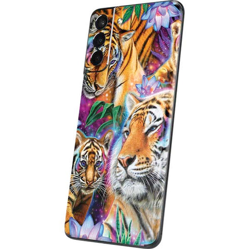 Daydream Galaxy Tigers by Sheena Pike Galaxy S21 Plus 5G Skin